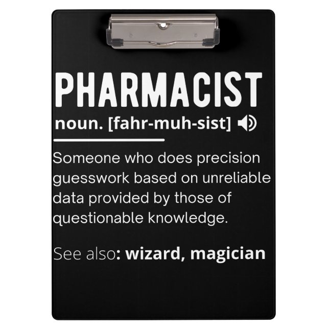 pharmacist clipboard (Front)