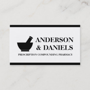 Pharmacist Compounding Pharmacy Mortar Pestle Business Card