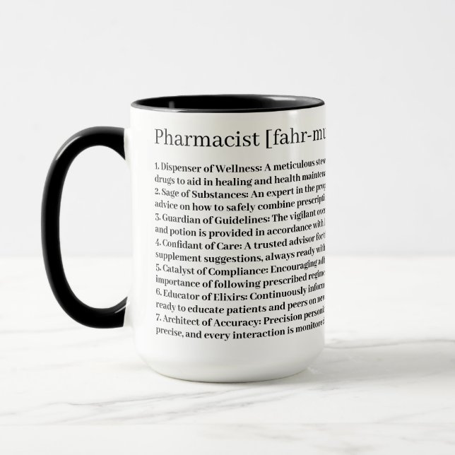 Pharmacist Custom Mug (Left)