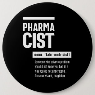 Pharmacist Definition Funny Gift Classic 6 Cm Round Badge