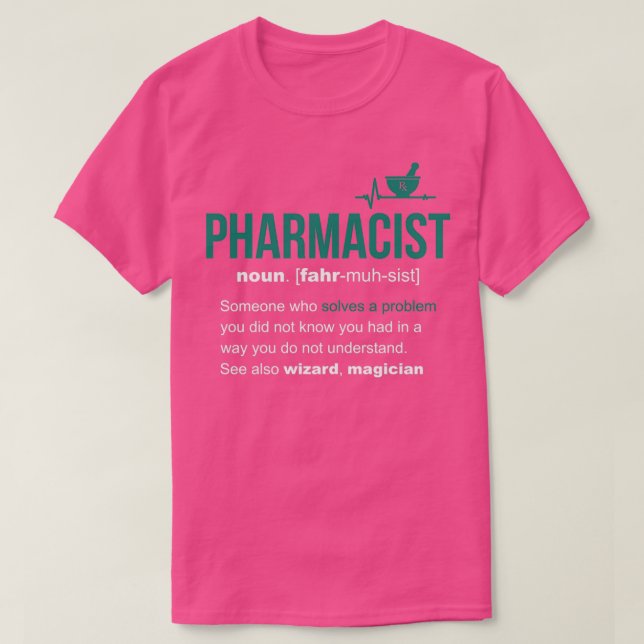 Pharmacist Definition Funny Gift Classic TShirt (Design Front)