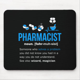 Pharmacist definition shirt funny gift pharmacy da mouse mat