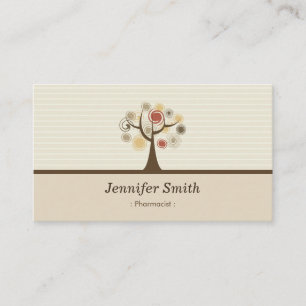 Pharmacist - Elegant Natural Theme Business Card