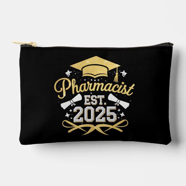 Pharmacist Est 2025 Pharmacy Graduation Accessory Pouch (Front)