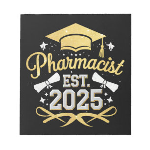 Pharmacist Est 2025 Pharmacy Graduation Notepad