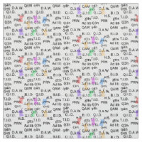 Pharmacist Fabric Abbreviations White