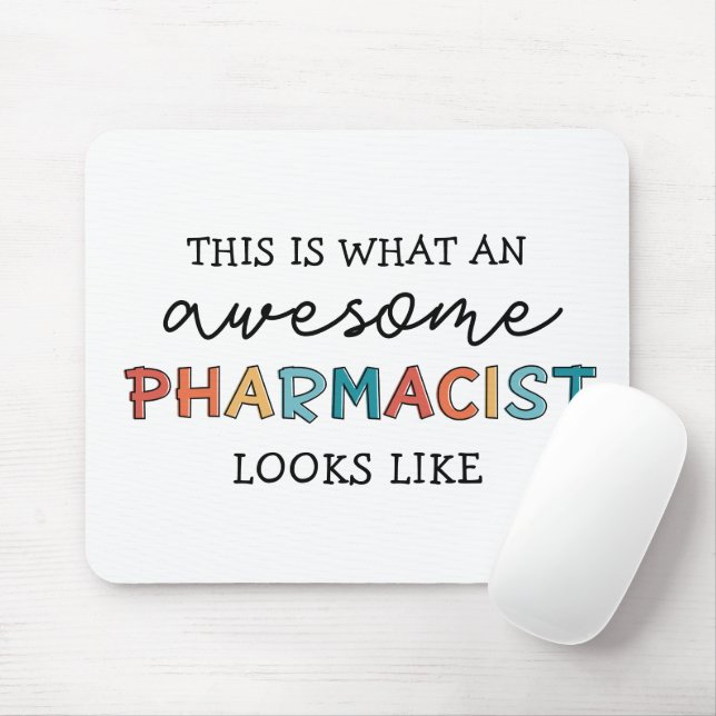 Pharmacist Funny Awesome Pharmacist Gifts Mouse Mat (With Mouse)