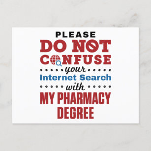 Pharmacist Funny Quote Pharmacy Degree Postcard
