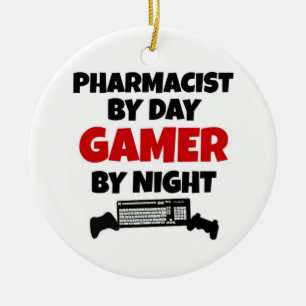 Pharmacist Gamer Ceramic Tree Decoration