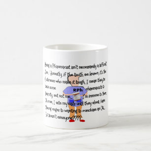 Pharmacist Gifts "Brink of Insanity" Story Art Mug