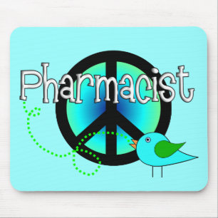 Pharmacist Gifts---Peace Sign Design Mouse Mat
