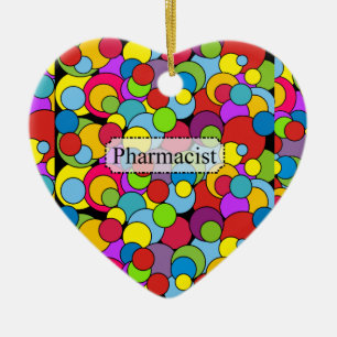 Pharmacist Gifts Whimsical Bubbles Ceramic Tree Decoration