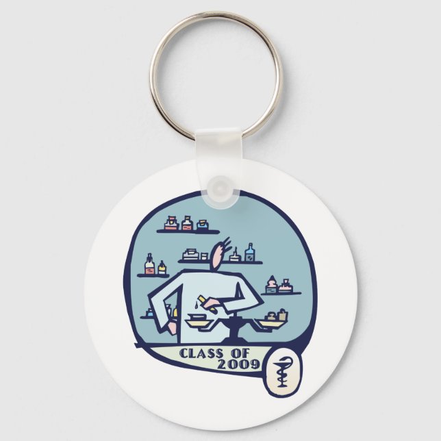 Pharmacist Graduation Gifts Key Ring (Front)