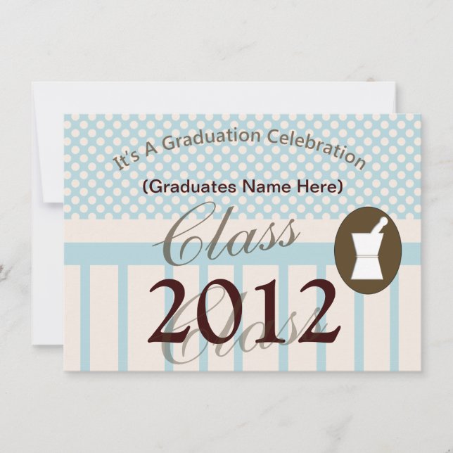 Pharmacist Graduation Invitations (Front)