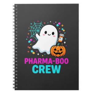 Pharmacist Halloween Pharma-Boo Crew Ghost Design_ Notebook