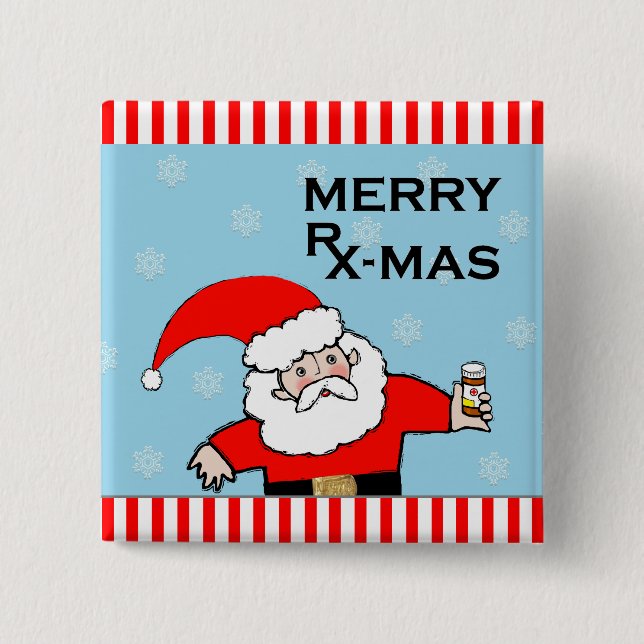 Pharmacist Holiday Gift 15 Cm Square Badge (Front)