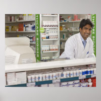 Pharmacist in a pharmacy