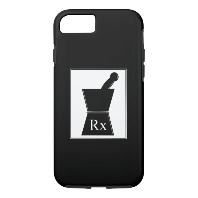 Pharmacist iPhone 7 case Pestle and Mortar (Back)