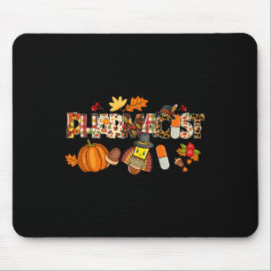 Pharmacist Leopard Pilgrim Hat Fall Thanksgiving G Mouse Mat