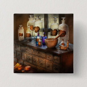 Pharmacist - Medicinal Equipment 15 Cm Square Badge