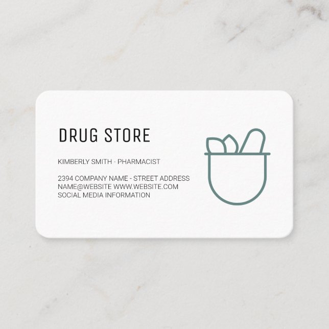 Pharmacist | Medicine Business Card (Front)