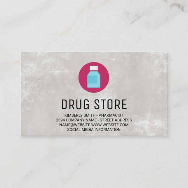 Pharmacist | Medicine Pills Business Card (Front)