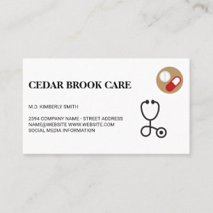 Pharmacist   Medicine Pills   Physician  Business Card