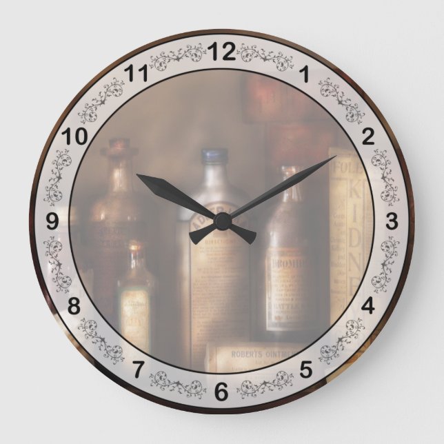 Pharmacist - Medicine with what ails ya  Large Clock (Front)