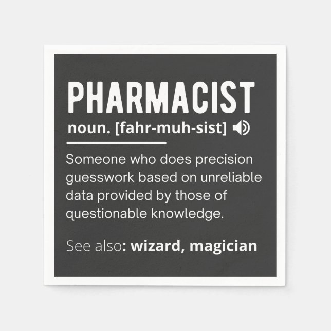 pharmacist napkin (Front)