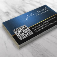 Pharmacist Navy Blue QR code Professional