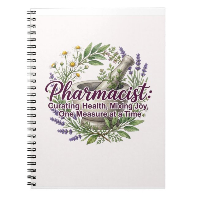 Pharmacist New Job Congratulations Notebook (Front)