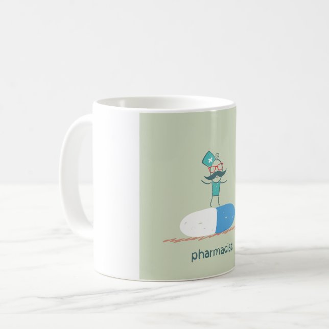 Pharmacist On A Tablet Coffee Mug (Front Left)