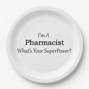 Pharmacist Paper Plate
