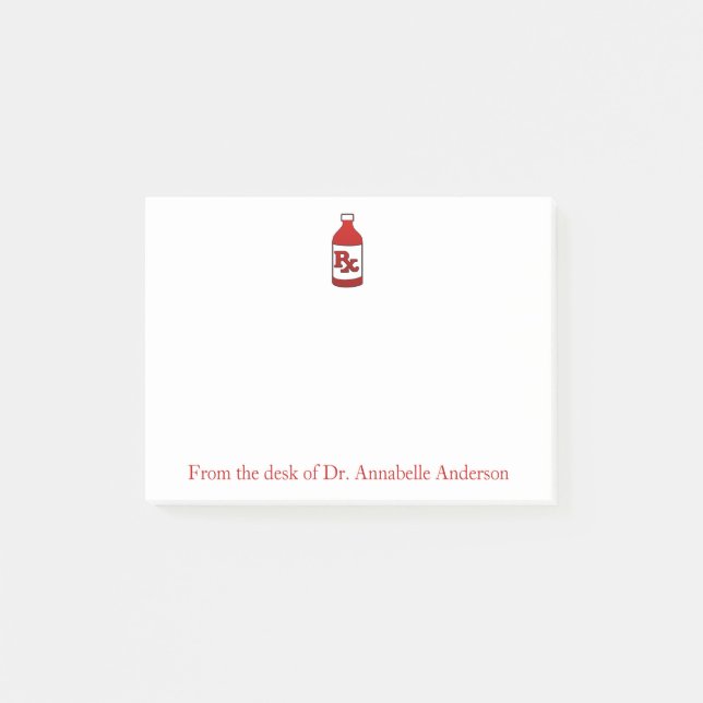 Pharmacist Personalise Post-it Notes (Front)