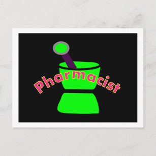 "Pharmacist"  Pestle & Mortar Design Gifts Postcard