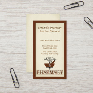 Pharmacist Pharmacy Business Card