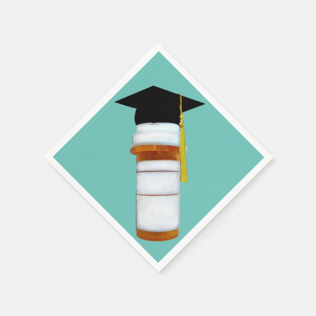 Pharmacist Pharmacy School Graduation Napkin (Corner)