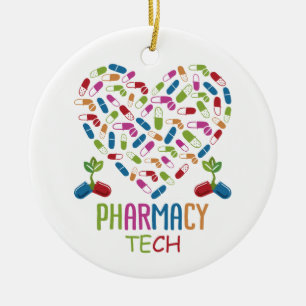 Pharmacist Pharmacy Technician Ceramic Tree Decoration