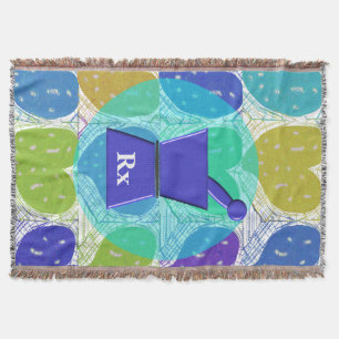 Pharmacist PharmD Woven Blanket Hearts