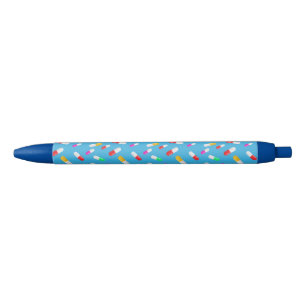 Pharmacist Pills Background Black Ink Pen