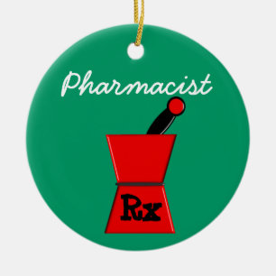 Pharmacist Prescription Christmas Ornament