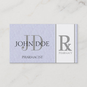 Pharmacist/Prescription Pharmacy Light Sky Blue Business Card
