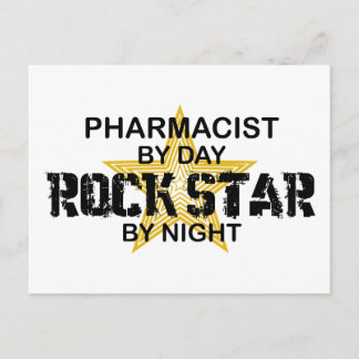 Pharmacist Rock Star by Night Postcard