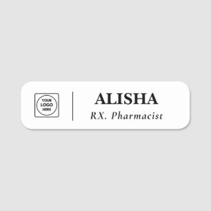 Pharmacist RX Logo Medical Badge nametags