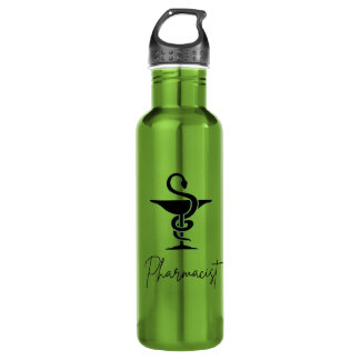 Pharmacist Stainless Steel Water Bottle - Green