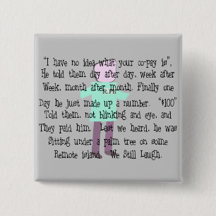 Pharmacist Story ARt "Pharmacists Revenge" 15 Cm Square Badge