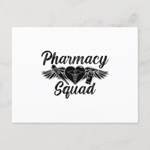 Pharmacist Technician Medicine Tech Pharmacy Squad Postcard