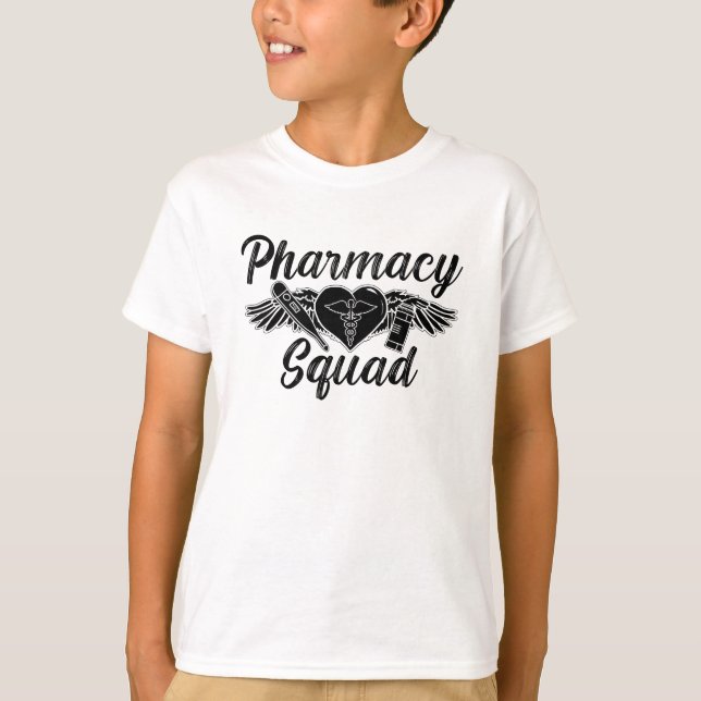 Pharmacist Technician Medicine Tech Pharmacy Squad T-Shirt (Front)