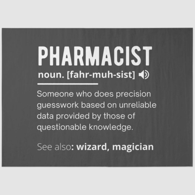 pharmacist tissue paper (Front)