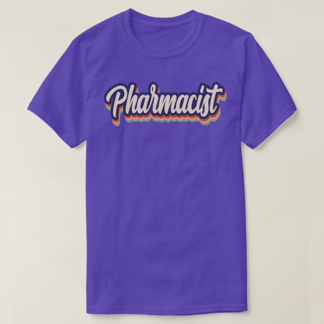 Pharmacist Vintage Colours T-Shirt (Design Front)